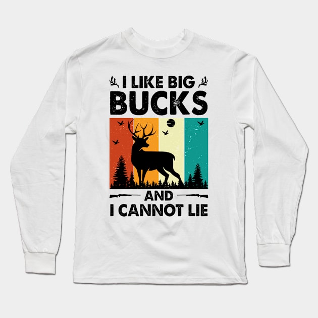 I like Big Bucks And I Cannot Lie Long Sleeve T-Shirt by badrianovic